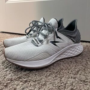 New Balance Gray and White Running Shoes